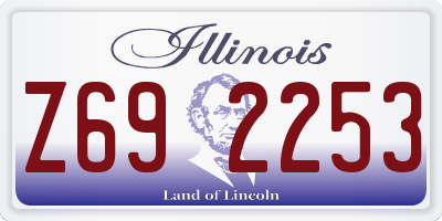 IL license plate Z692253