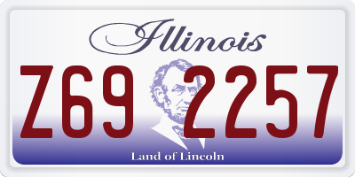 IL license plate Z692257