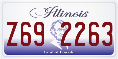 IL license plate Z692263