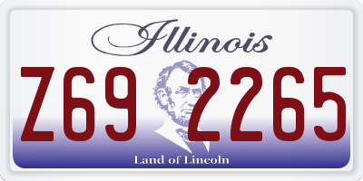 IL license plate Z692265