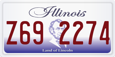 IL license plate Z692274