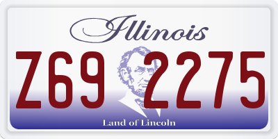 IL license plate Z692275