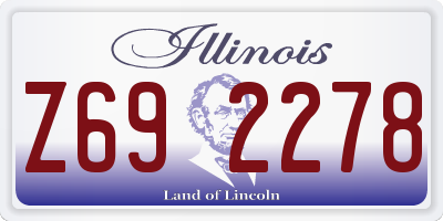 IL license plate Z692278