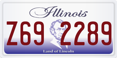IL license plate Z692289