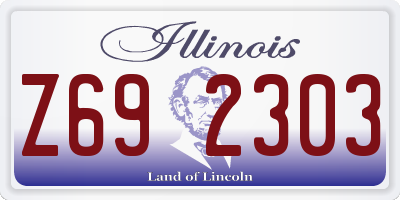IL license plate Z692303