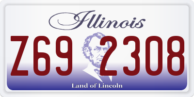 IL license plate Z692308