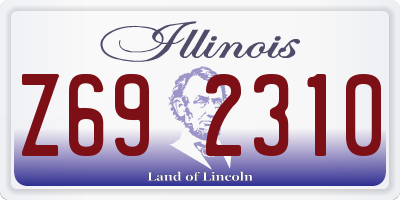 IL license plate Z692310