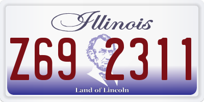 IL license plate Z692311