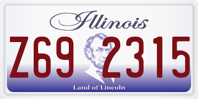 IL license plate Z692315