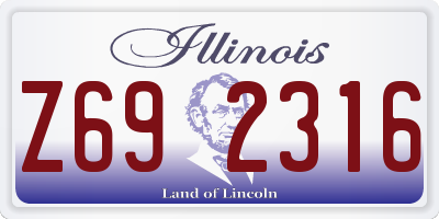 IL license plate Z692316