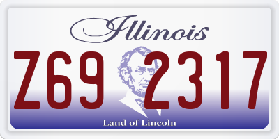 IL license plate Z692317