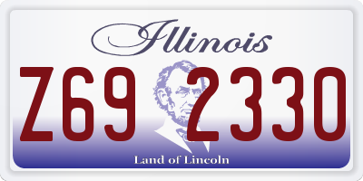 IL license plate Z692330