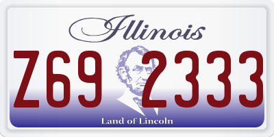 IL license plate Z692333