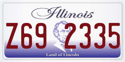 IL license plate Z692335