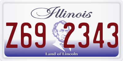 IL license plate Z692343