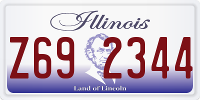 IL license plate Z692344