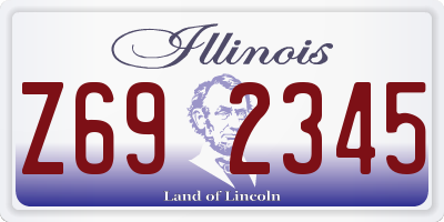 IL license plate Z692345