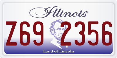 IL license plate Z692356