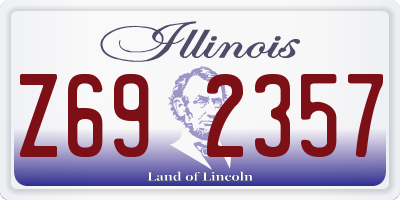 IL license plate Z692357