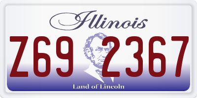 IL license plate Z692367