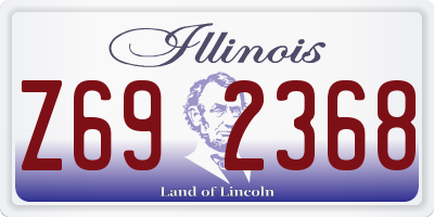 IL license plate Z692368