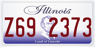 IL license plate Z692373