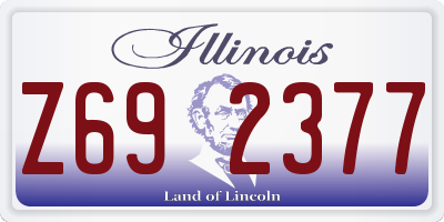 IL license plate Z692377
