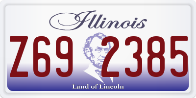 IL license plate Z692385