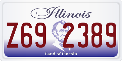IL license plate Z692389