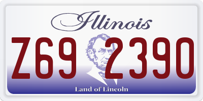 IL license plate Z692390