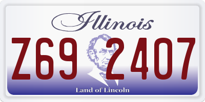 IL license plate Z692407