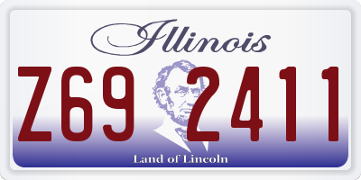 IL license plate Z692411