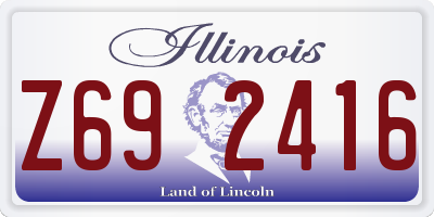 IL license plate Z692416