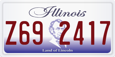 IL license plate Z692417