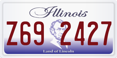 IL license plate Z692427