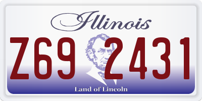 IL license plate Z692431