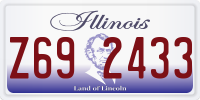 IL license plate Z692433