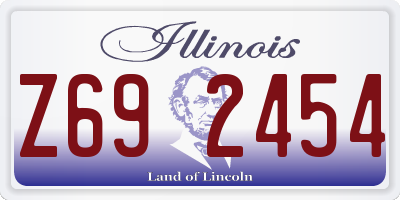 IL license plate Z692454