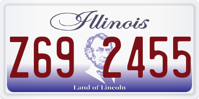 IL license plate Z692455