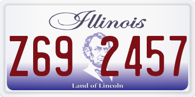 IL license plate Z692457