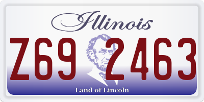 IL license plate Z692463
