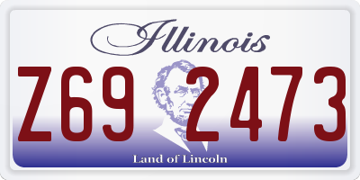 IL license plate Z692473