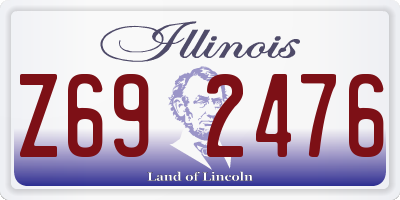 IL license plate Z692476
