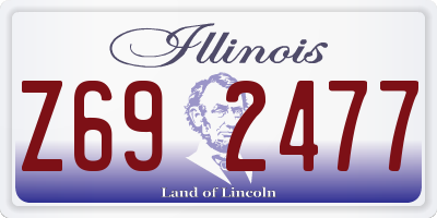 IL license plate Z692477