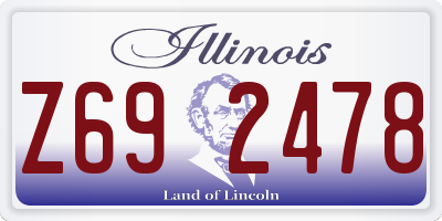 IL license plate Z692478