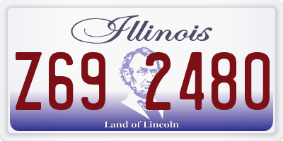 IL license plate Z692480