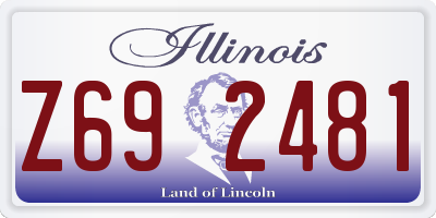 IL license plate Z692481