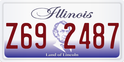IL license plate Z692487