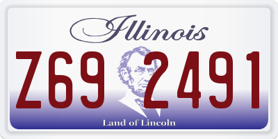 IL license plate Z692491