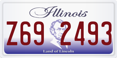 IL license plate Z692493